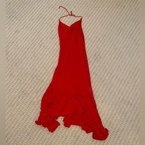 Red Slip Dress